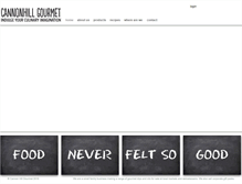 Tablet Screenshot of cannonhillgourmet.co.nz